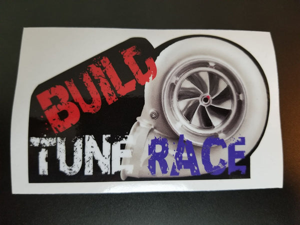 Build Tune Race Turbo Sticker